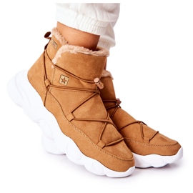 Bottes de neige chaudes Big Star Camel II274266 beige jaune