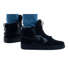Nike Court Borogh Mid 2 Boot Bg Jr CQ4023-001 le noir Nike Court Borogh Mid 2 Boot Bg Jr CQ4023-001 le noir