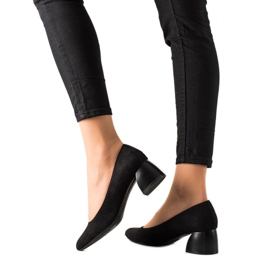 M.Daszyński Escarpins noirs à talons bas