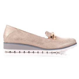 M.Daszyński Ballerine Compensée Avec Noeud beige