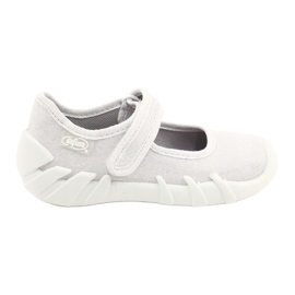 Chaussures de vitesse argentées pour enfants Befado 109P222 blanche