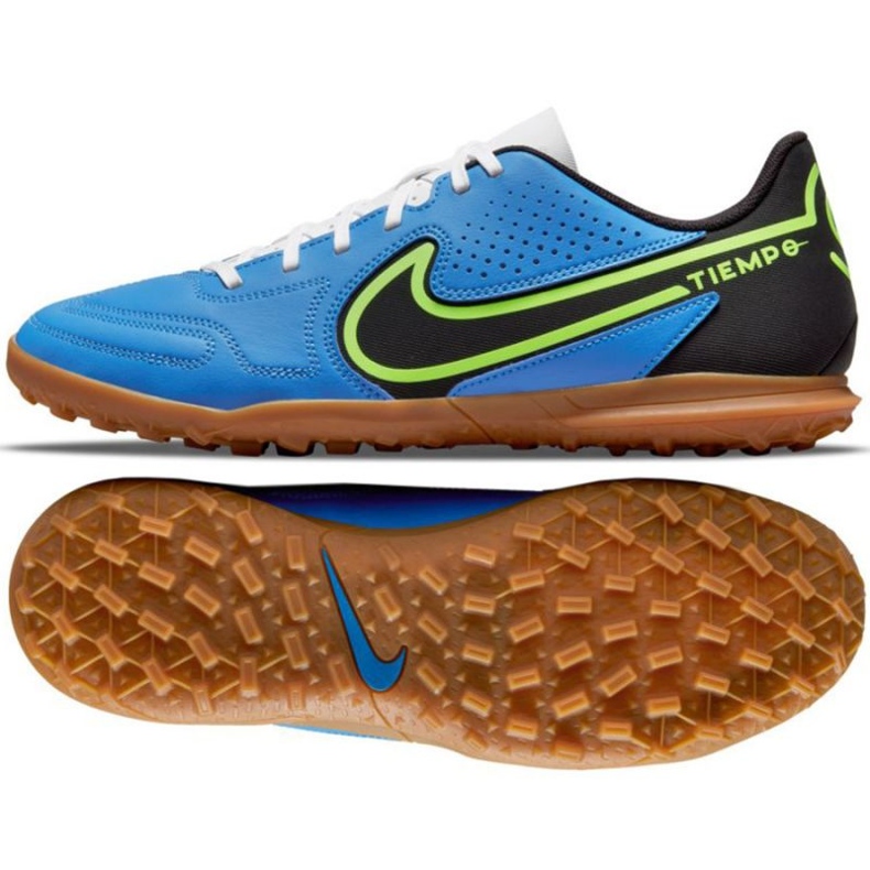 Nike Tiempo Legend 9 Club Tf M DA1193 403 chaussures de football bleu bleu