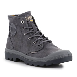 Chaussures Palladium Pampa Hi Wax French Metal 77222-068-M gris Chaussures Palladium Pampa Hi Wax French Metal 77222-068-M gris
