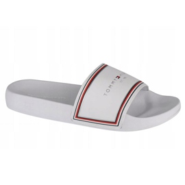 Tommy Hilfiger Essentials Toboggan De Piscine W FW0FW05933-YBR blanche Tommy Hilfiger Essentials Toboggan De Piscine W FW0FW05933-YBR blanche