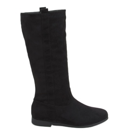 Flatty Bottes plates noires le noir Flatty Bottes plates noires le noir