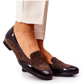 BM Ballerines Monnari en cuir 0920-017 Marron brun