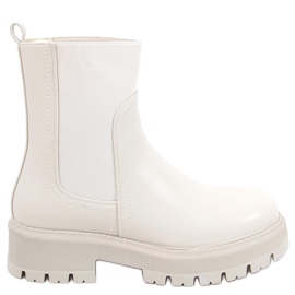 Chelsea boots à tige haute Cillo Beige