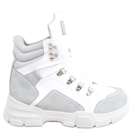 Baskets montantes Brita LT.GRAY blanc gris