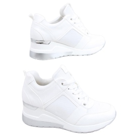 Baskets compensées blanches Wisto