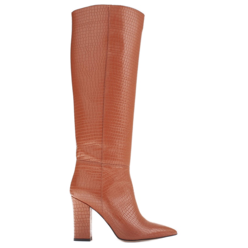 Marco Shoes Bottines Kate avec tige plus large brun