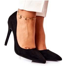 WS1 Talons hauts en daim noir mélany le noir WS1 Talons hauts en daim noir mélany le noir