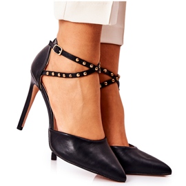 WS1 Escarpins à rayures Jets noirs Remmes