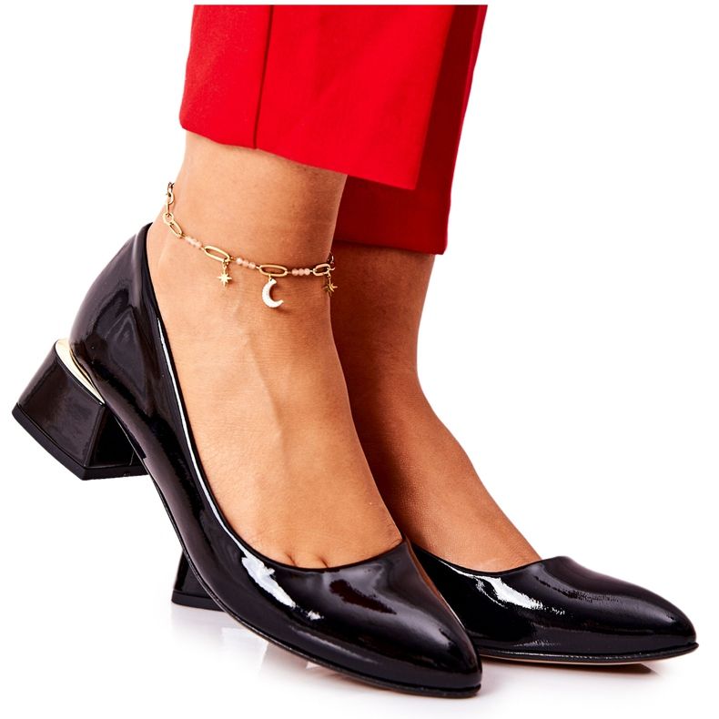 Lewski Shoes Escarpins Cuir Laqué Lewski 3118 Noir le noir Lewski Shoes Escarpins Cuir Laqué Lewski 3118 Noir le noir