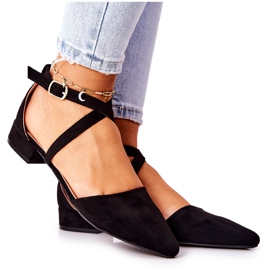 WS1 Escarpins À Talons Bas Noir Giovanna