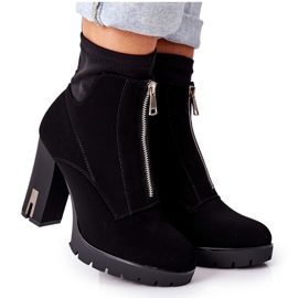 PS1 Bottes chaudes noires à talon Wonder Woman