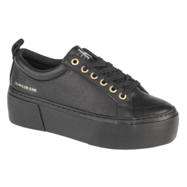 Chaussures Calvin Klein Vulcanized Flatform Laceup LW YW0YW00366-0GJ le noir