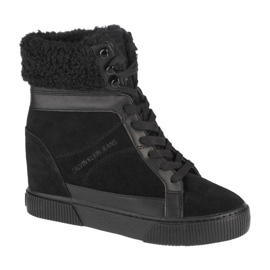 Calvin Klein Hidden Wedge Warm Chaussures W YW0YW00439-0GJ le noir