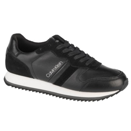 Calvin Klein Low Top Lace Up Lth M HM0HM00287-BAX chaussures le noir