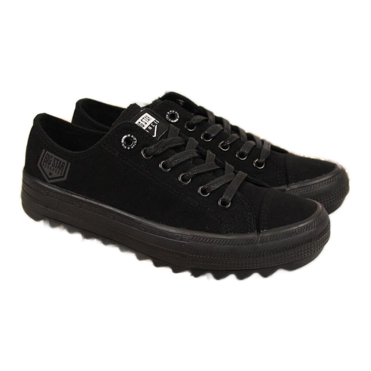 Baskets textile Big Star W FF274248 noir le noir