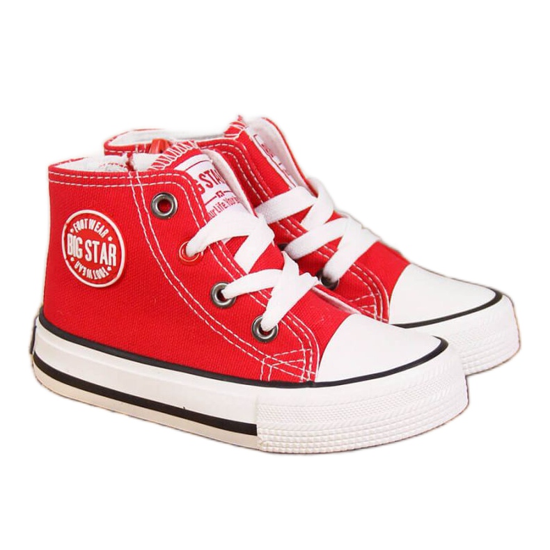 Baskets avec fermeture éclair Big Star Jr HH374086 rouge Baskets avec fermeture éclair Big Star Jr HH374086 rouge