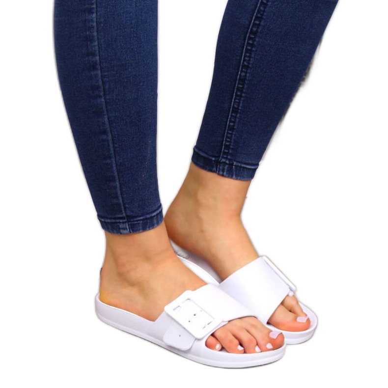 Chaussons de plage Big Star W FF274A391 blanc blanche