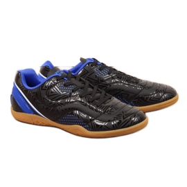 American Club Jr. AM763B chaussures d'intérieur noir blanche le noir