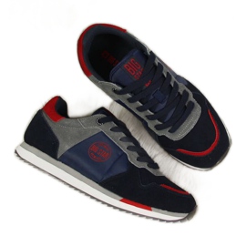 Baskets Big Star W GG274A055 bleu marine noir rouge gris