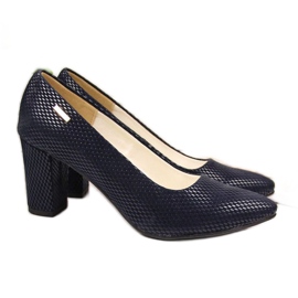 Escarpins sur le poteau Monique W 866 AN866F bleu marine