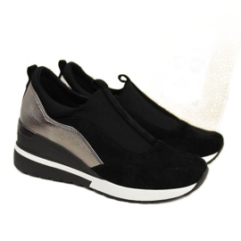 Baskets compensées W Vinceza WM790B noir le noir