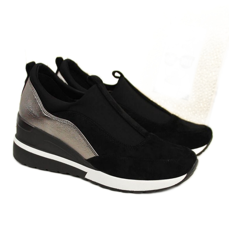 Baskets compensées W Vinceza WM790B noir le noir