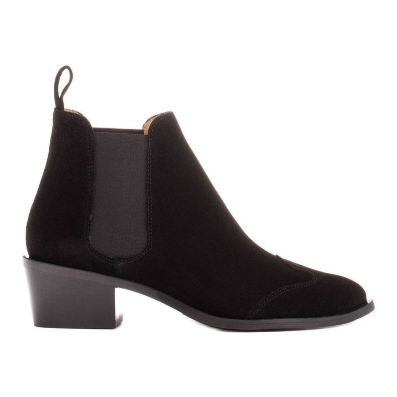 Marco Shoes Bottines en daim naturel le noir