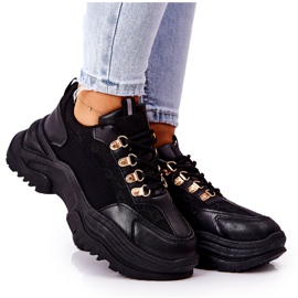 PM1 Chaussures de sport sur la plate-forme Flynn noire