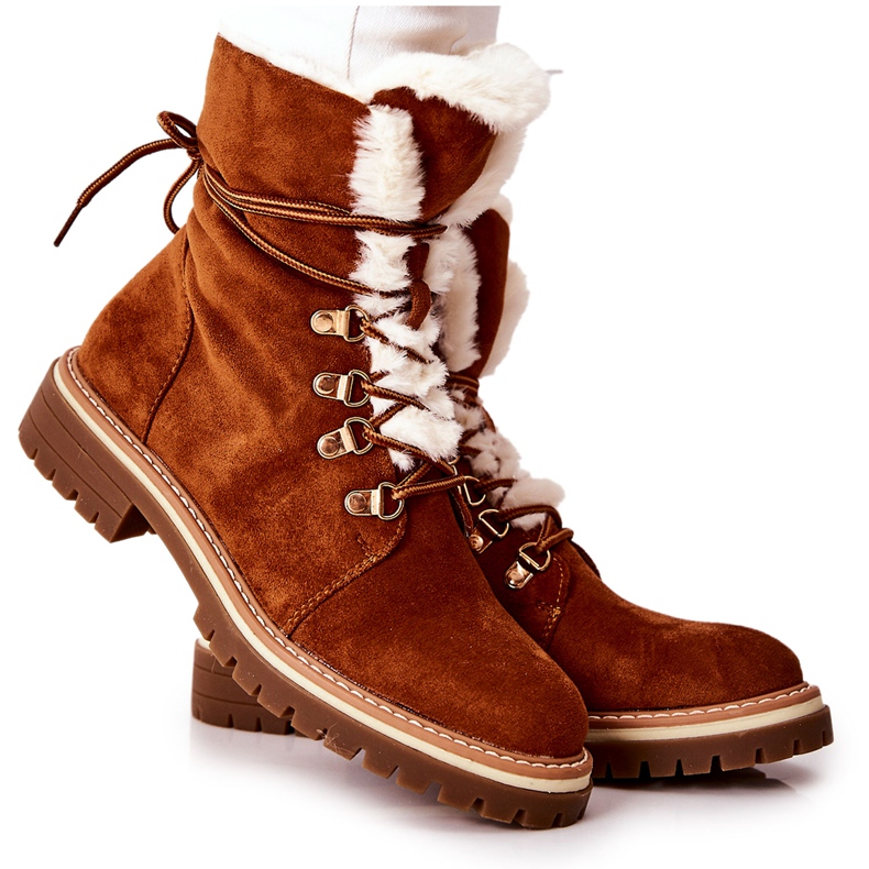 Bottes chaudes Nelby camel brun