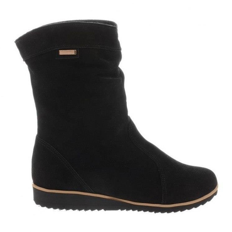 Olivier Bottines en cuir Emi Noir le noir
