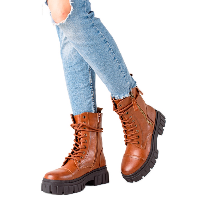 Diamantique Travailleurs avec curseurs décoratifs brun