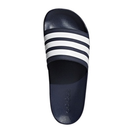 Chaussons Adidas Adilette Shower AQ1703 blanc bleu marine