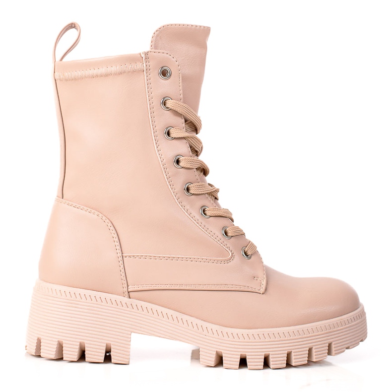 Diamantique Trappeurs à lacets classiques beige Diamantique Trappeurs à lacets classiques beige