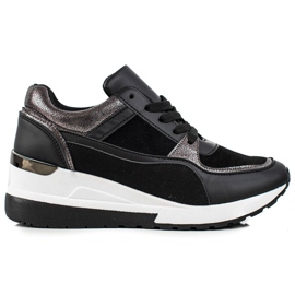TRENDI Baskets noires élégantes