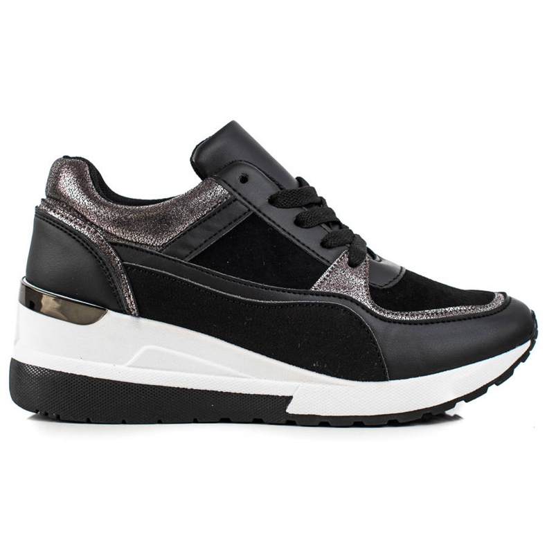 TRENDI Baskets noires élégantes le noir TRENDI Baskets noires élégantes le noir