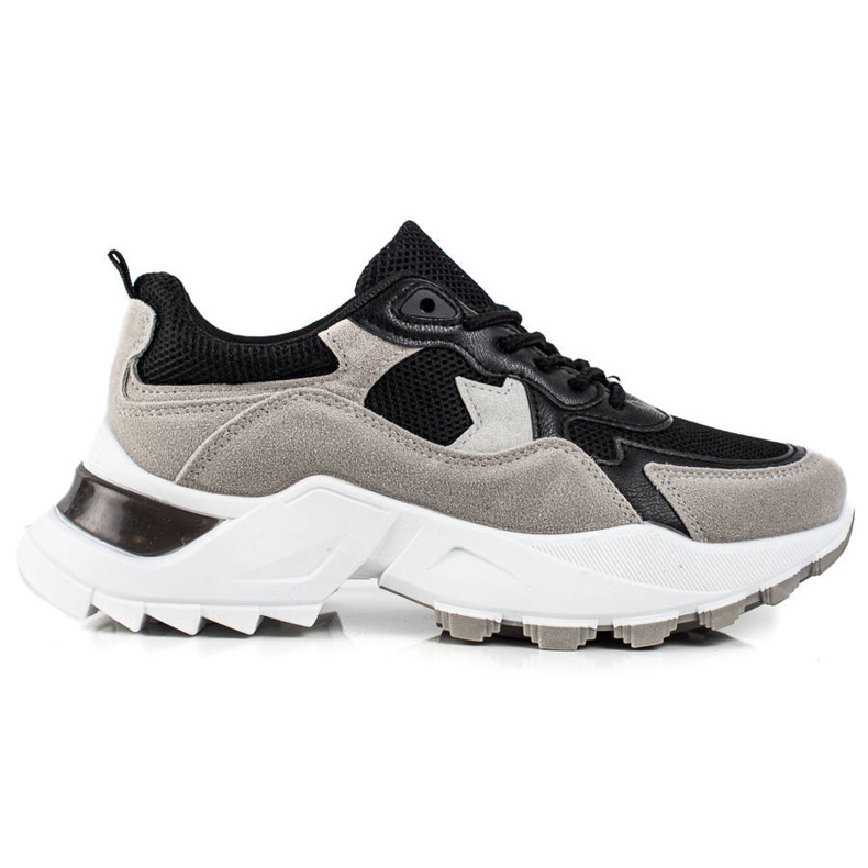 Sweet Shoes Baskets grises et noires le noir