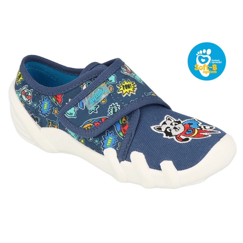 Slippers pour enfants de Befado 273x340 bleu Slippers pour enfants de Befado 273x340 bleu