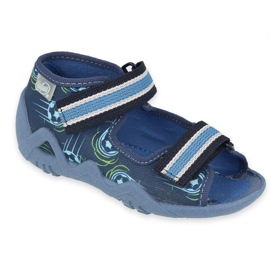Chaussures enfant Befado jaune 250P100 bleu