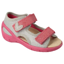 Befado chaussures pour enfants pu 065P177 rose argent gris