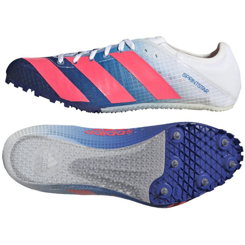 Chaussures à crampons Adidas Sprintstar M GY0940 rouge multicolore Chaussures à crampons Adidas Sprintstar M GY0940 rouge multicolore