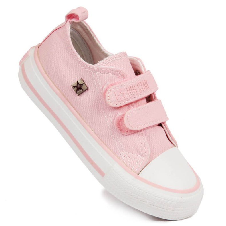 Baskets basses Big Star Jr HH374099 rose le noir