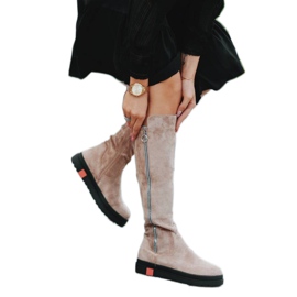 Bottines plates beiges décorées Liana Bottines plates beiges décorées Liana