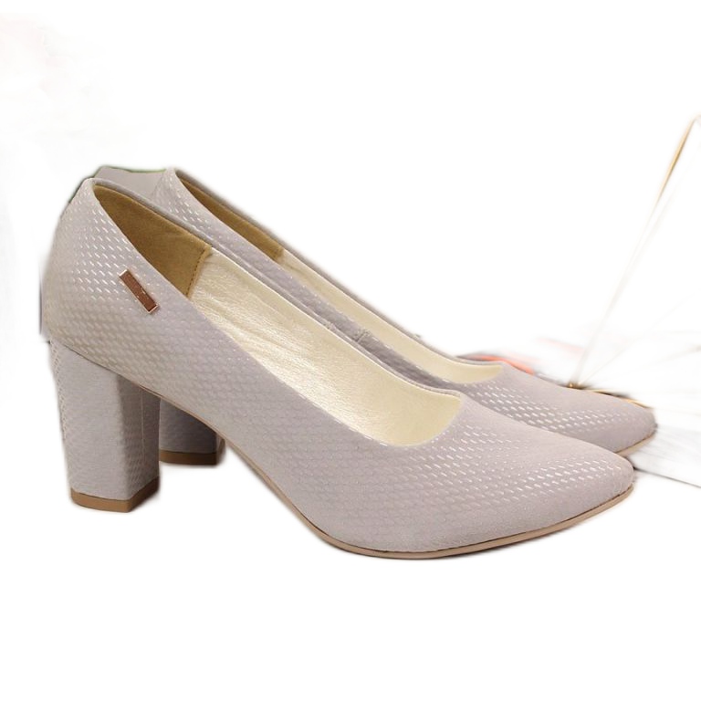 Escarpins sur le poteau Monique W AN866A gris Escarpins sur le poteau Monique W AN866A gris