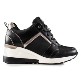 TRENDI Baskets noires élégantes