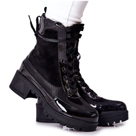 Bottines Meridiah en cuir noir le noir