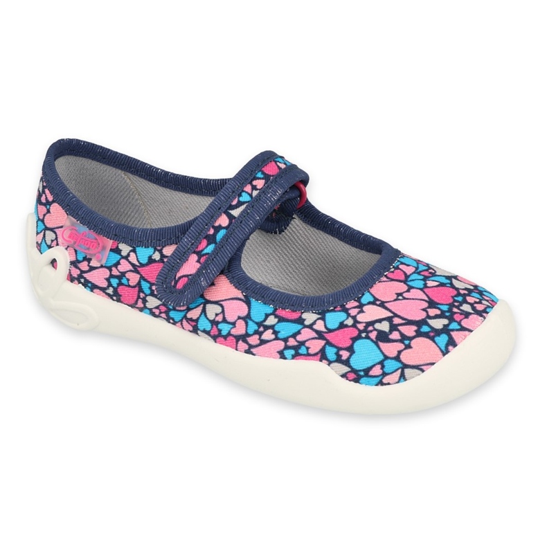 Chaussures enfant Befado 114X475 bleu marin rose